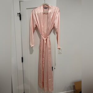 Pink Satin Robe